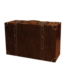 Vintage maleta Props Retro grande de madera maleta caja de almacenamiento fotografía caja de almacenamiento accesorios de regalo muebles ventana de visualización