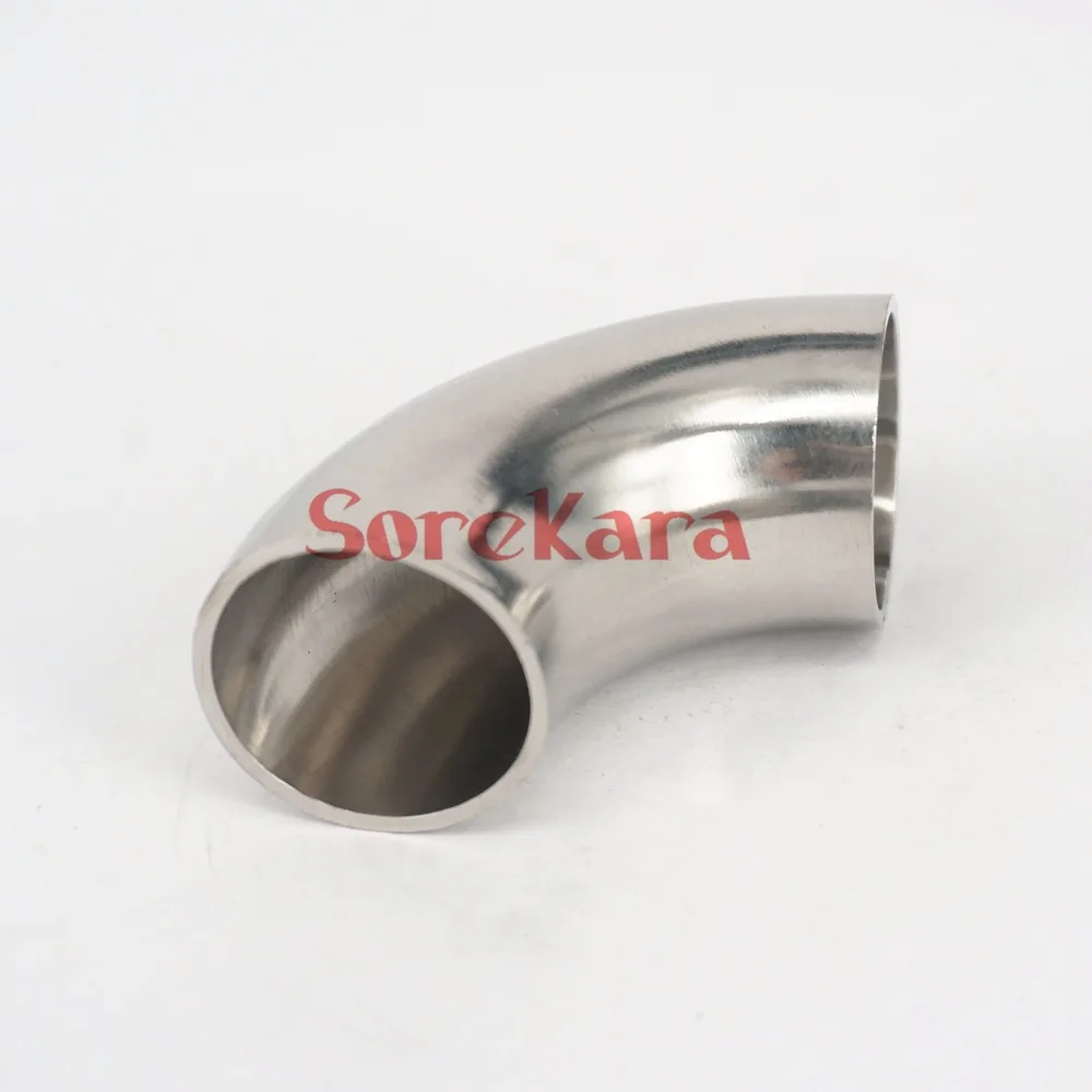 

22mm O/D 304 Stainless Steel Sanitary Weld 90 Degree Elbow Pipe Fitting