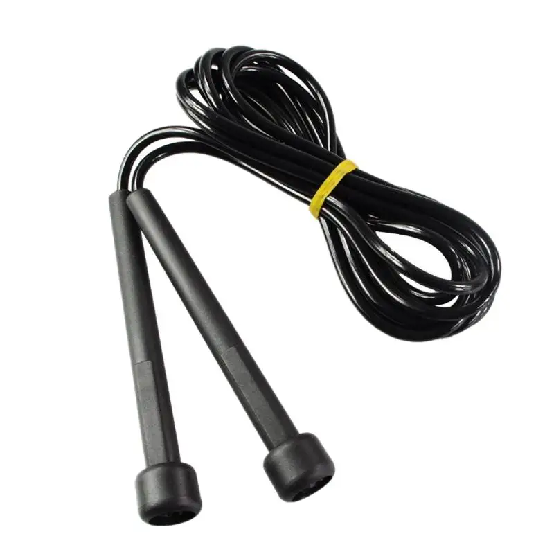 

High Quality Original Cable Wire Ultra Speed Skipping Skip Adjustable Jump Rope Exercise Crossfit Sports Cardio Black