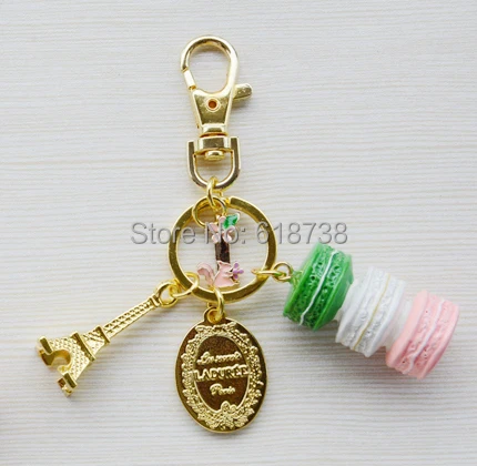 2015 New Macaroon keychain with I letters.jpg