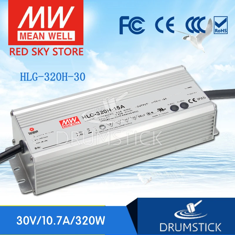 

MEAN WELL HLG-320H-30 30V 10.7A meanwell HLG-320H 30V 321W Single Output LED Driver Power Supply