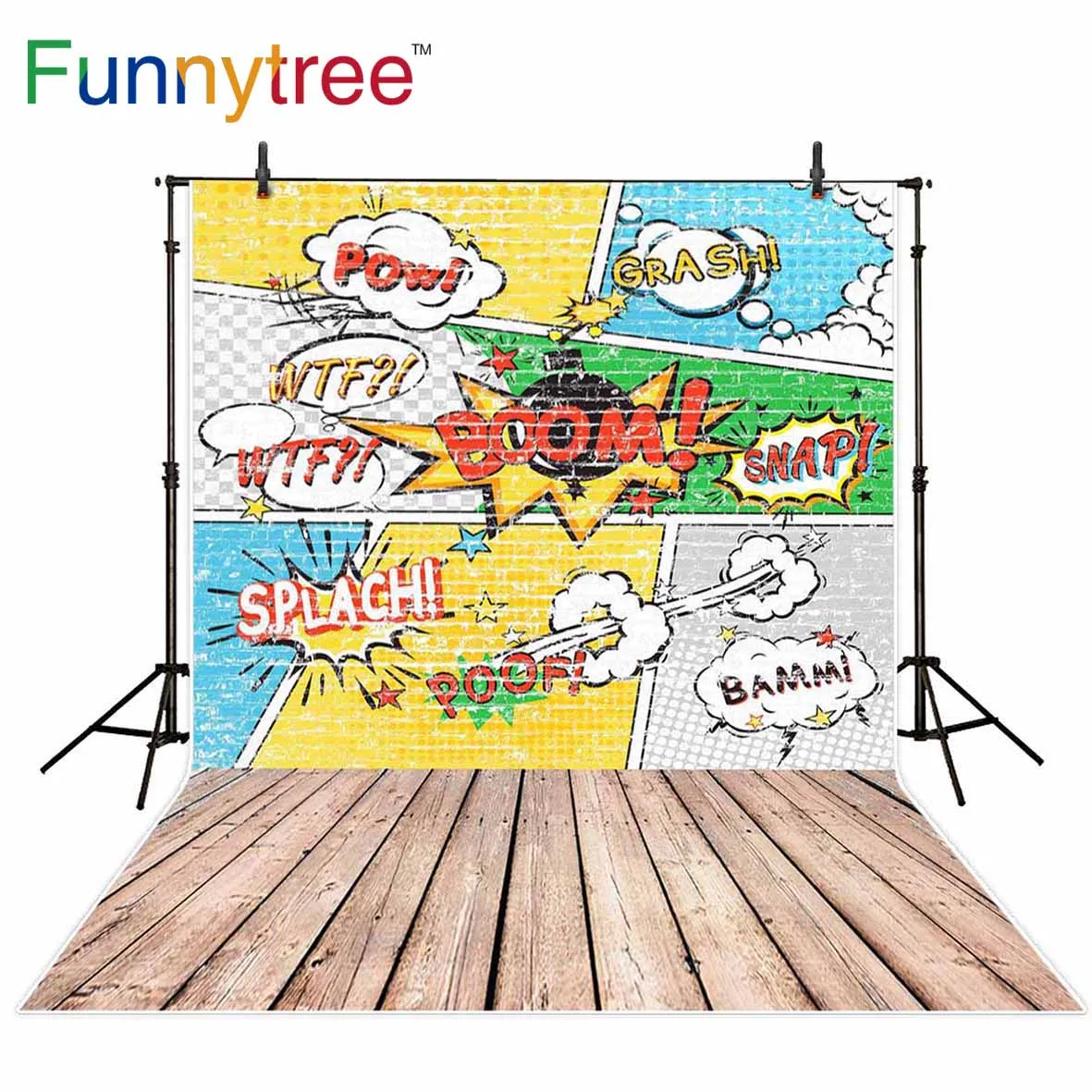 Фоны Funnytree для студийной фотосъемки фотосессия в виде комикса винтажная