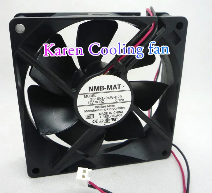 NMB 9225 12 V 0.12A 3610KL-04W-B20 2 проводное Охлаждение вентилятором