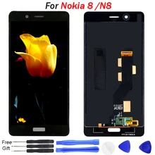 Original For Nokia 8 LCD Display with Touch Screen Digitizer Assembly Black for Nokia8 display Screen Replacement Parts with kit Original For Nokia 8 LCD Display with Touch Screen Digitizer Assembly Black for Nokia8 display Screen Replacement Parts with kit