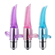 Tongue Vibrator Tiny Oral Vibrating Adult Finger Loop Stimulate Clitoris Female G-Spot Licking Sex Toys For Women Free Shipping