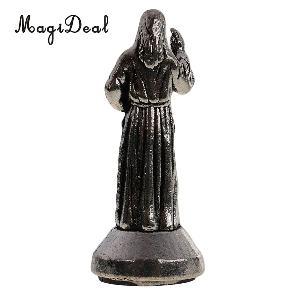 Религиозная Статуэтка MagiDeal Mini Jesus 5 см серебряная Магнитная статуя | Дом и сад