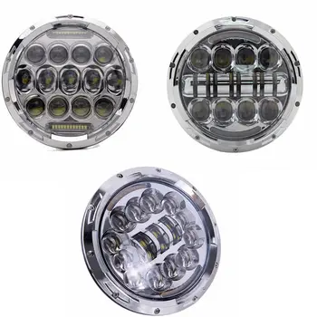 

2x 90w 75W 30W 7 Inch Round Led Headlight Angel Eye High Low DRL Auto for Offroad Jeep Wrangler Niva Lada 4x4 Uaz Hummer 12V 24V
