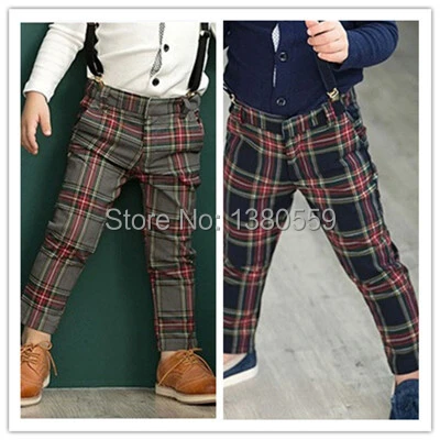 boys tartan plaid pants