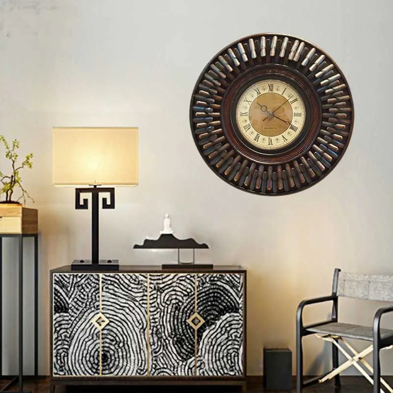 Retro Simple Design Bamboo Wall Clock Living Room Wall Watch Creative Study Time Bar Wall Clock Best for Bed Room Decoration Retro Simple Design Bamboo Wall Clock Living Room Wall Watch Creative Study Time Bar Wall Clock Best for Bed Room Decoration