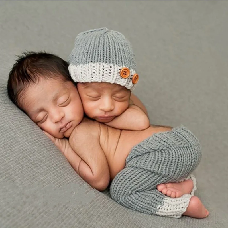 Newborn Baby Girls Boys Crochet Knit Costume Photo Photography Prop Outfit
