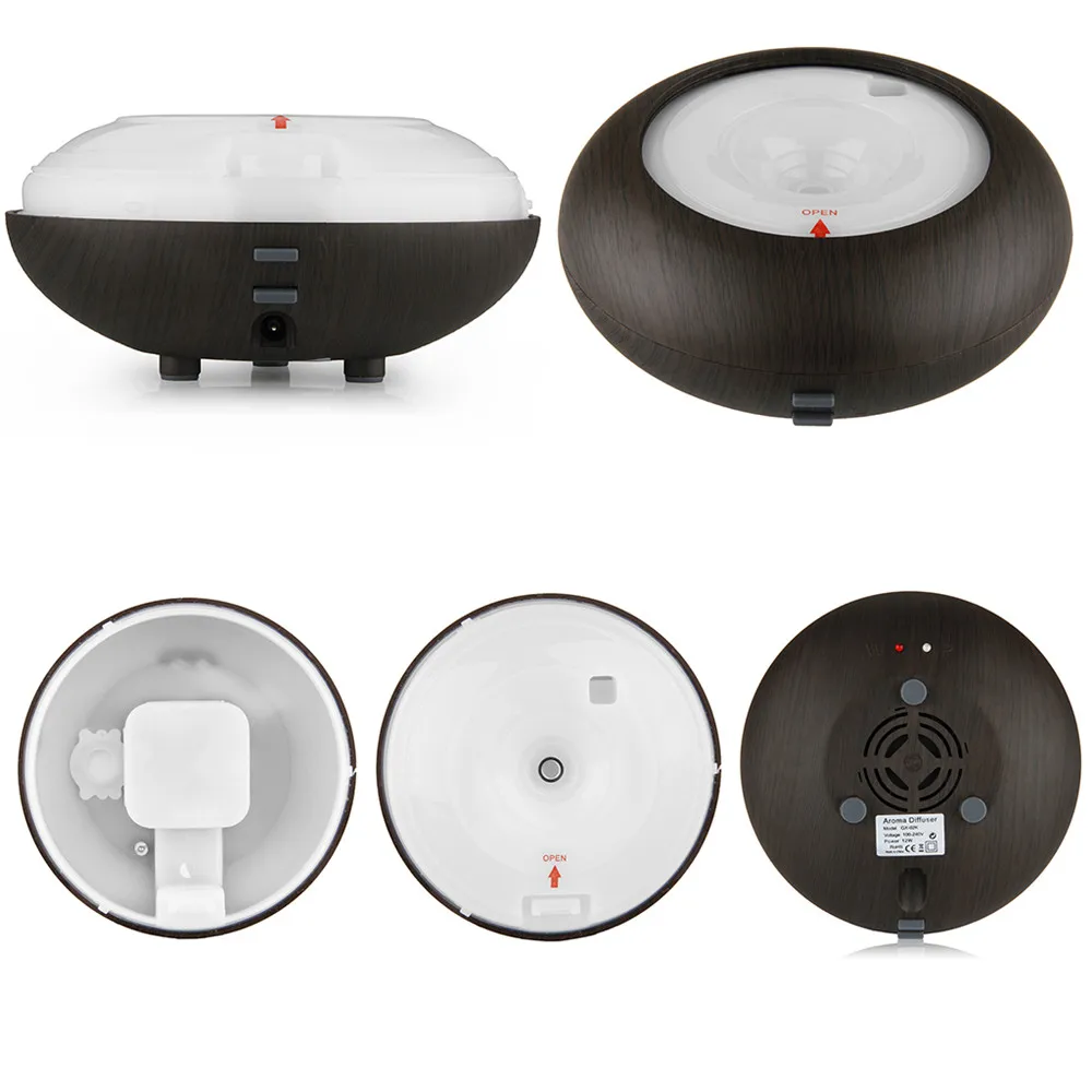 Excelvan Aroma Diffuser Ultrasonic Humidifier Air Mist Aromatherapy Purifier Dark Woodgrain GX-02K UK Plug- Best Selling 2