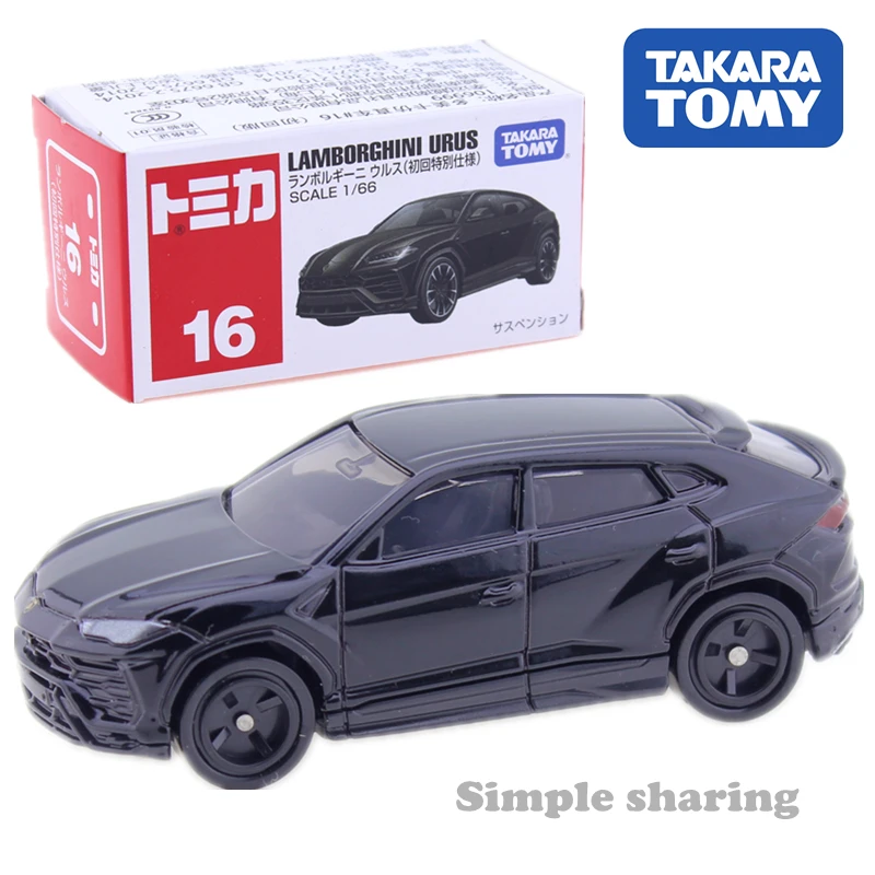 Takara Tomy Tomica № 16 Lamborghini Urus волк игрушечный автомобиль 1: 66 литья под давлением модель