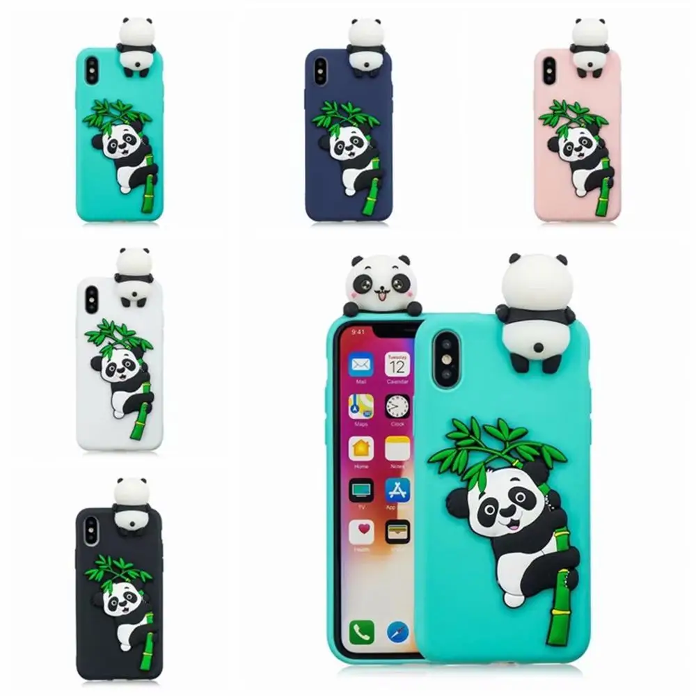 Для huawei P8 P10 P20 P30 LITE Nova3i Mate10 20 Y3 Y5 Y7 Y9 3D с мультипликационным принтом панда крышка на
