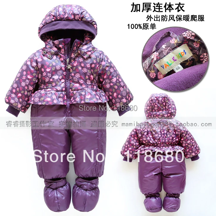 

girl's Fashion autumn winter rompers baby clothes baby girl princess all-match jumpsuit newborn purple lovely rompers