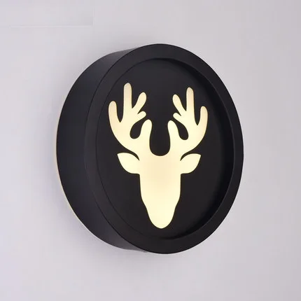 

AC85-265V Simple Modern Wall Sconce Circular Iron Acrylic LED Wall Light Fixtures For Home Indoor Lighting Bedside Lamp