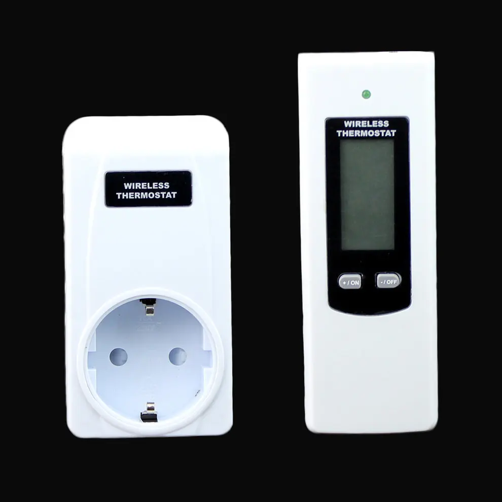 Wireless LCD Remote Control RF Plug In Thermostat Hydroponic KIT -CCRC30F-KIT EU/US/UK Plug Wireless LCD Remote Control RF Plug In Thermostat Hydroponic KIT -CCRC30F-KIT EU/US/UK Plug