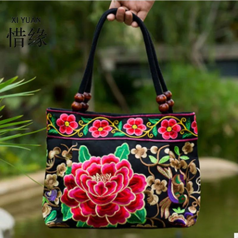 

XIYUAN BRAND new fashion retro bag handmade embroidery portable single shoulder hand bag women bag