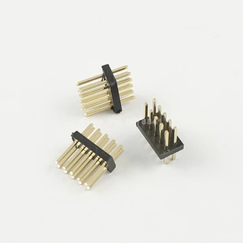 

1000 Pcs Per Lot Gold Plated 1.27mm Male 2x5 Pin10 Pin Double Row Straight Pin Header Strip