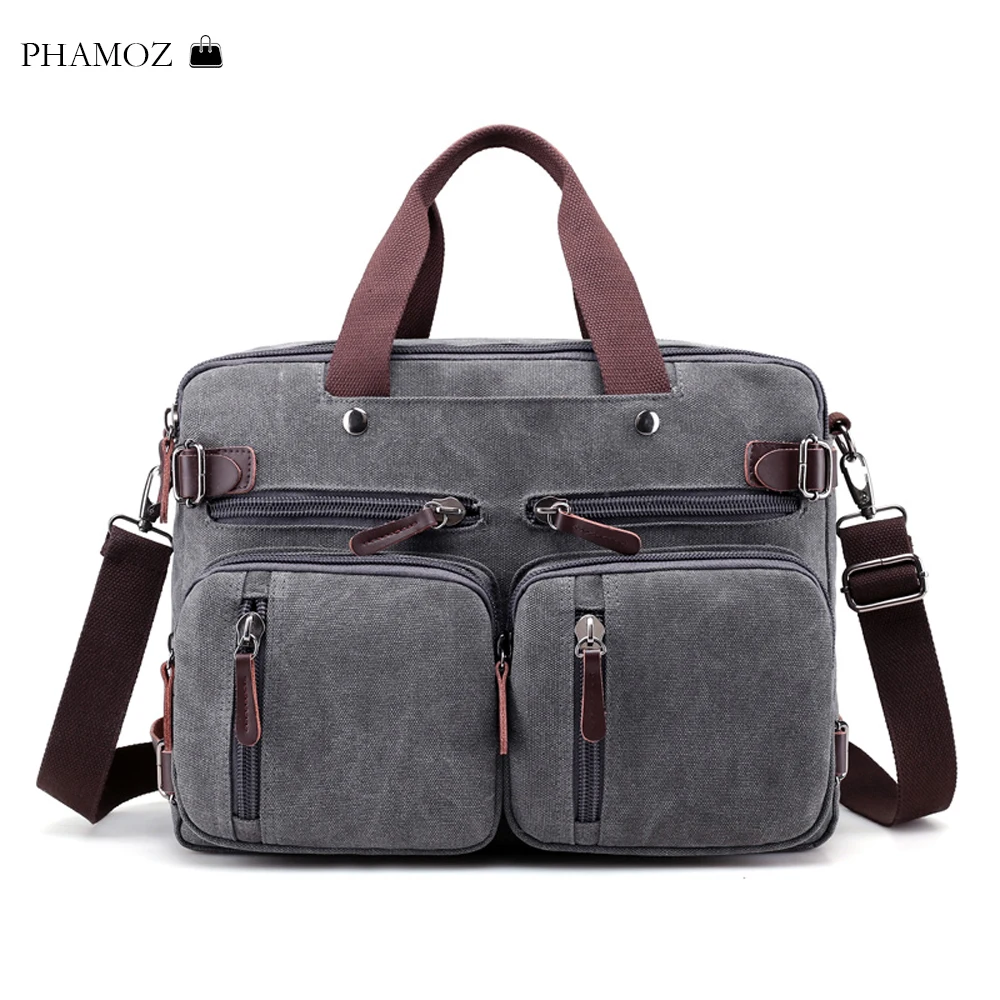 

Handbag Men Canvas Luxury Brand Travel School Laptop Crossbody Tote Bags High Capacity Messenger Bags