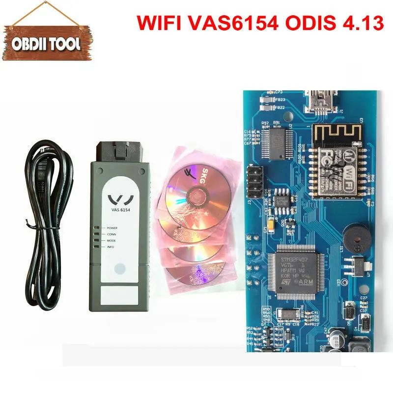 Новый WI-FI VAS6154 Одис 5,03 с keygen VAG инструмент для диагностики Поддержка UDS поддержка Win 10