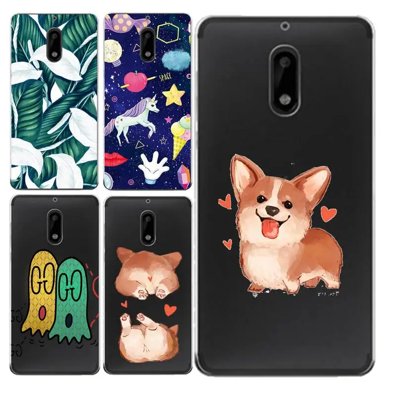 Horse Soft Clear TPU Phone Case For Nokia3 5 6 8 N540 N640 N535 N830 Coque Leaf Flora Fundas Printed Protect Cover Free Shipping | Мобильные