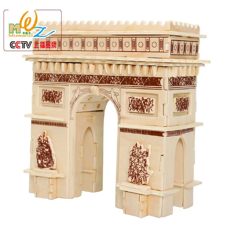 

Free shipping local standard house 3D wooden puzzle toy, toys for children PUZZLE scale models, Kids Wood Educational puzzle toy