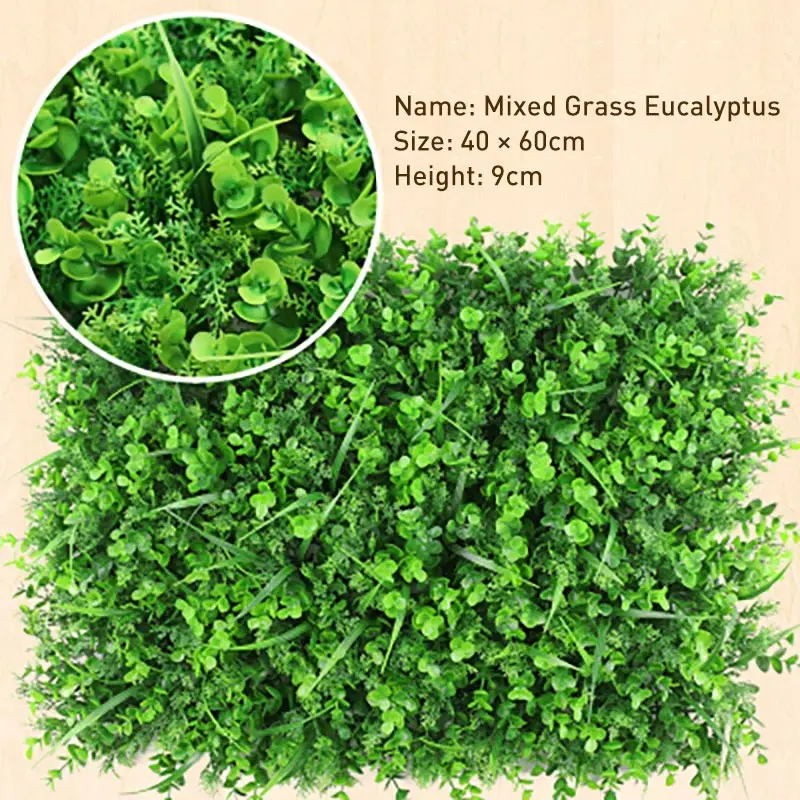 Искусственная трава зеленая посадка стены имитация растение для украшения стен гостиной фон цветок Eugali пластиковая лужайка балкон - Цвет: Style 04 1PCS