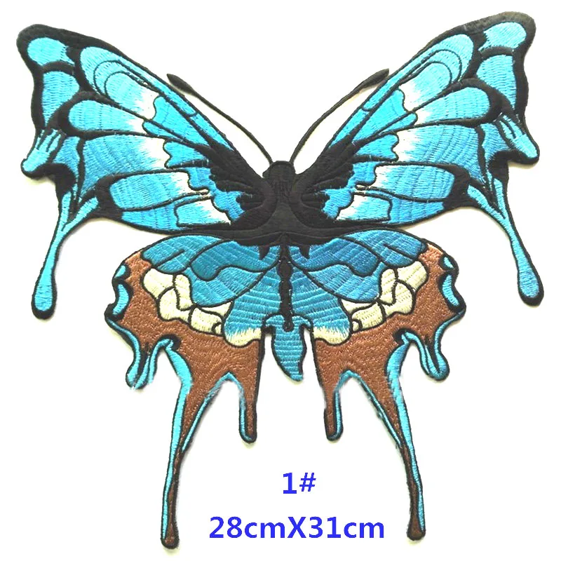 

Large butterfly patch embroidered Patches Iron On for clothing sew on t-shirts fashion girl patch DIY Sweater Applique