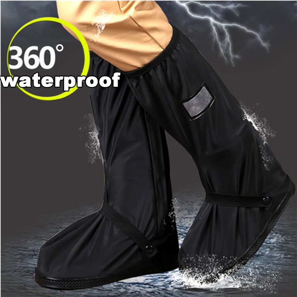 comprar 2018 Mais Grosso Não slip Botas de Cobre À Prova D Água Sapatos de Chuva Cobre Ajustar Aperto Tampa Da Sapata de Ciclismo Da Bicicleta Da Equitação Da Motocicleta