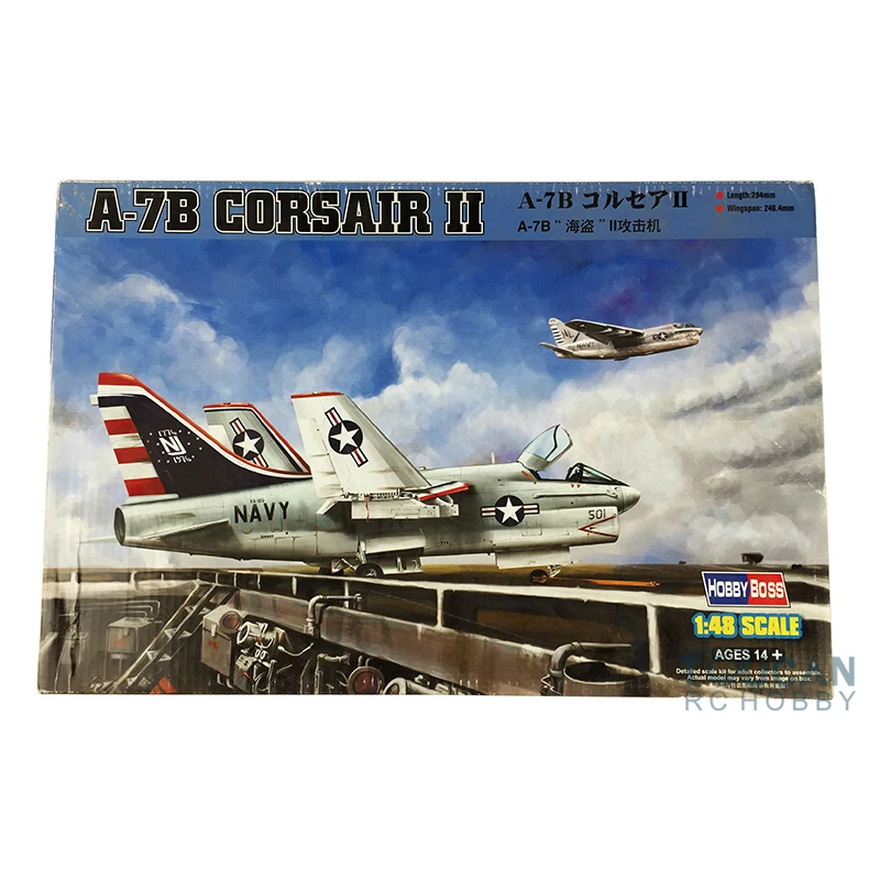 Trumpeter 80343 1/48 США A-7B II истребитель бомбардировщик модель самолета комплект