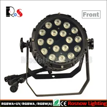 8 шт./лот Высокое Яркий Профессиональный Наружное освещение 18x10 W 4in1 светодиодный Par64 с IP65