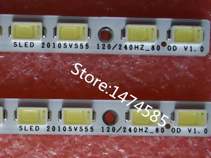 2 шт. * 80LED 618 мм светодиодный S 2010SVS55 LJ64 02386A для экрана LTF550HJ03 LTF550HQ02 UA55C6200UF|for led|led 2led 3 |