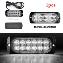 DC 12V 36W สีขาว 12LED รถบรรทุกเตือนความปลอดภัยเร่งด่วน 12V Super Bright Off-road SUV ทำงานไฟ LED ขับรถหมอกไฟ(China)