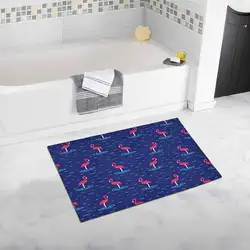 Красный Фламинго узор Нескользящие ванная комната коврики для ванной ковры 20 Вт X 32 л дюймов