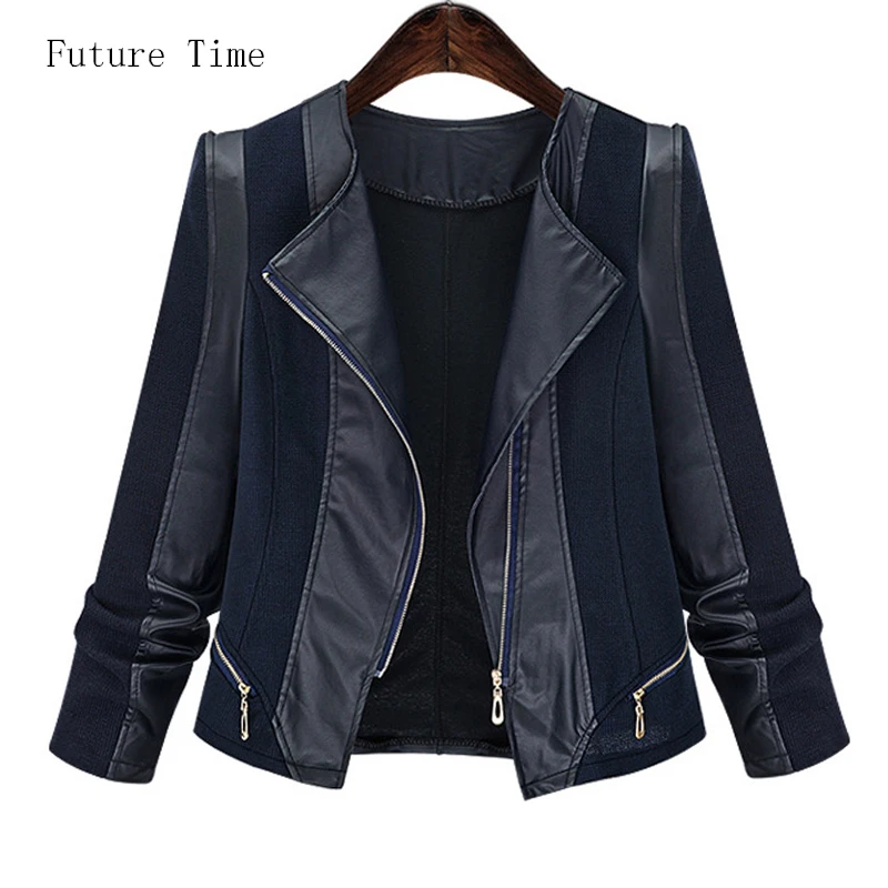 

women PU leather coat jacket short black motorcycle tops jacket with zipper high quality slim fashion jacket women outwear YF231