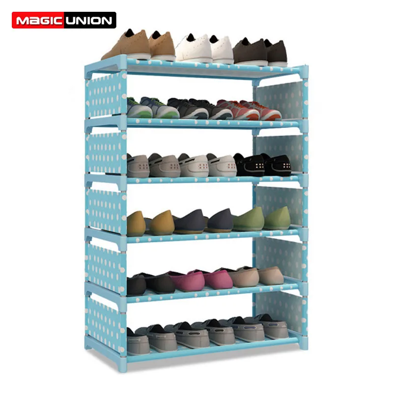 

Magic Union Simple Shoe Cabinets DIY Multi-layer Assembly of Shoe Rack Modern Simple Entrance Shoe Storage Shelf Shoe Organizer
