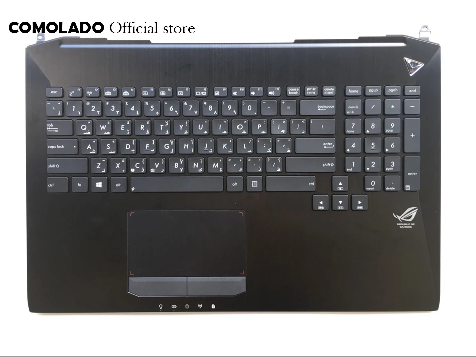 

AR Arabic keyboard for Asus G750 G750JH G750JM G750JS G750JW G750JX G750JZ with Backlit palmrest topcase AR Layout