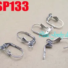 Фестончатый серьги из нержавеющей стали крючок модные ювелирные аксессуары 100 шт ZSP133