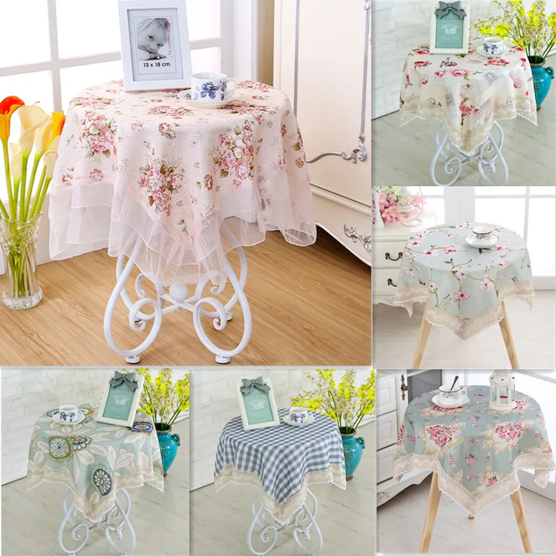 

European style Study Room Decorative Table Cloth Lace Large Kitchen Dinner Table Cover Linen Obrus Tafelkleed mantel mesa nappe