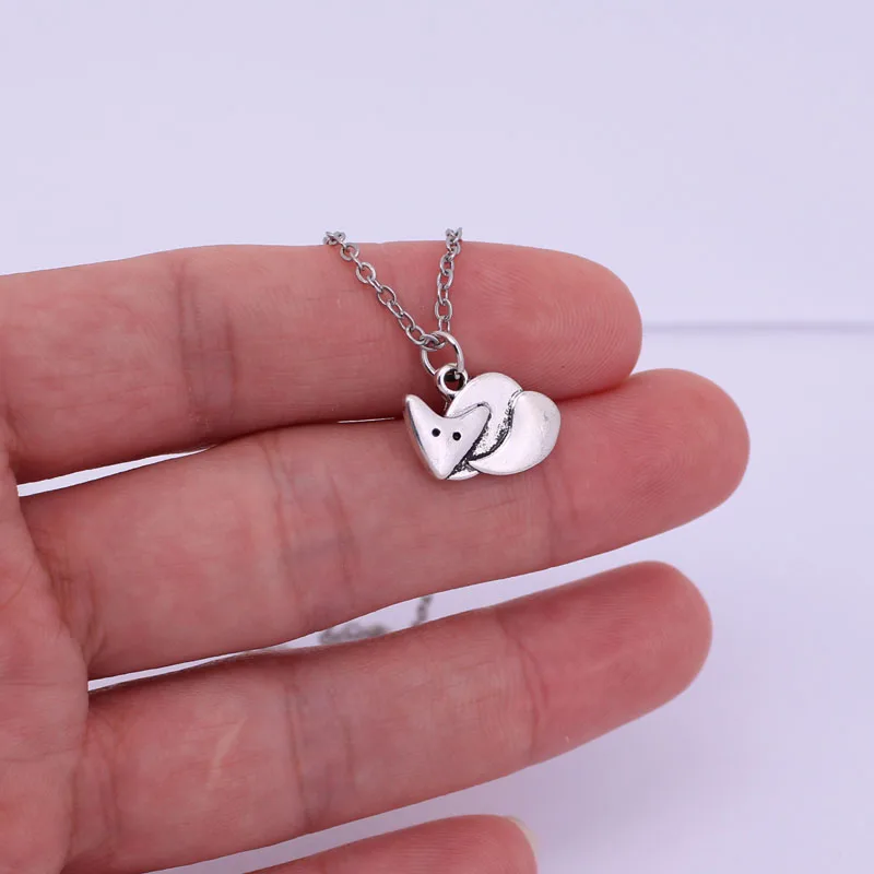 

hzew cute fox pendant necklace fox jewellery necklaces gift
