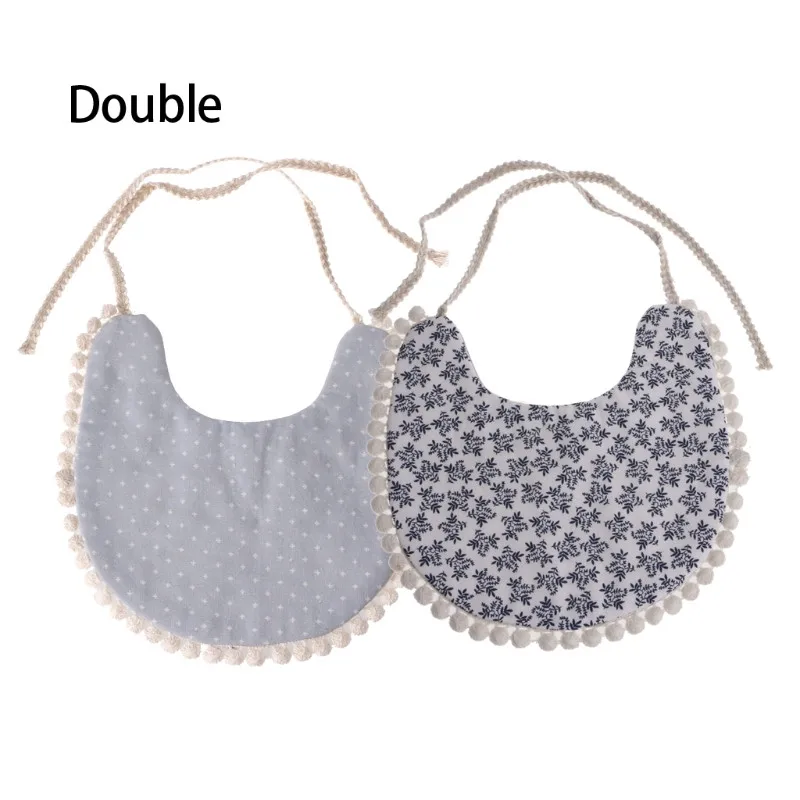 Детские двухсторонние печати кисточкой Слюна полотенце бандана треугольные нагрудники головы нагрудники-шарфы кисточкой слюнявчик передник для кормления - Цвет: 284