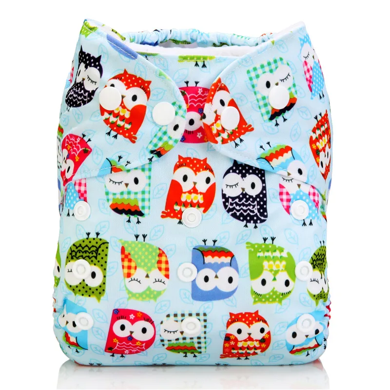 Baby Cloth Diaper Washable Reusable Pocket Cloth Nappy Adjustable Waterproof Baby Cloth Bamboo Charcoal Diaper Cover Insert