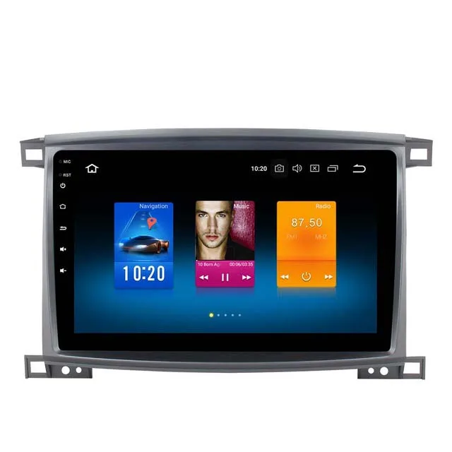 Sale Stereo Head Unit Android 8.0 GPS for Toyota Land cruiser LC100 2003 - 2008 IPS Screen auto-radio navigation 4Gb ram PX5 8-Core 1