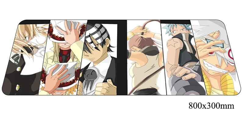 Soul eater коврик для мыши домашний компьютерный геймер mause коврик 800x300X2 мм популярный Коврик Для Мыши Эргономичный гаджет настольные коврики - Цвет: Size 800x300X2MM