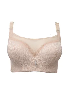 Women's Lace Underwear Big Bust Thin Full Cup Bra 75-105 C D E Cup TOP Large Bralette Push Up Adjustable Women Sexy Lingerie Bra 1