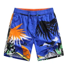 Летние модные мужские пляжные шорты Свободные быстросохнущие Дизайнерские мужские пляжные шорты по колено