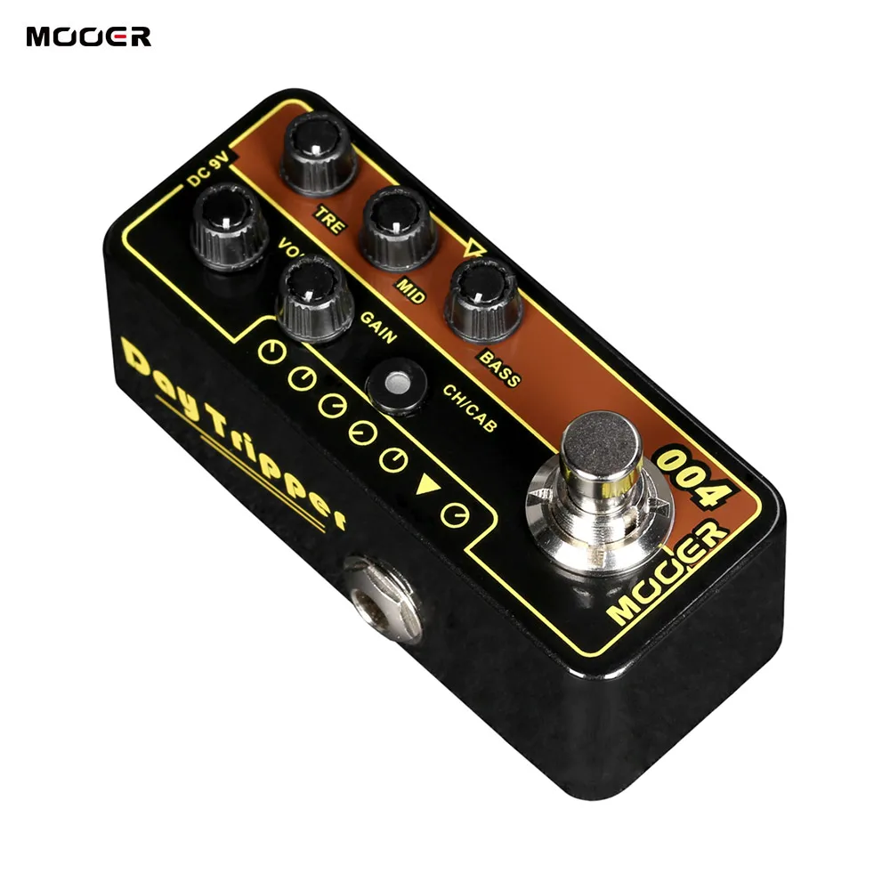 

MOOER MICRO PREAMP Series004 Day Tripper 60's UK Twang Digital Preamp Preamplifier Guitar Effect Pedal True Bypass with 3-bandEQ