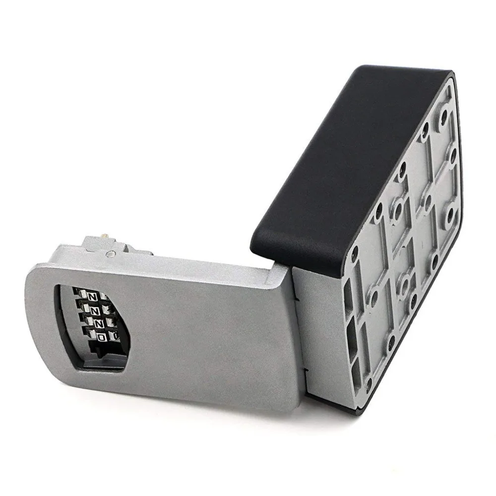 Key Lock Box, House Key Storage Lock Box with 4 Digits Combination Outdoor Key Safe Lock Box for Outside Sturdy Wall Mounted