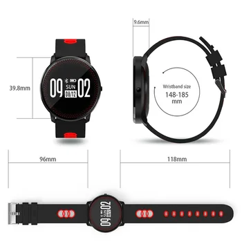 

SKF CF107 Smart Fitness Bracelet Tracker Heart Rate Blood Pressure Monitor Passometer Smart Band Watch Wristband PK Mi Band 2
