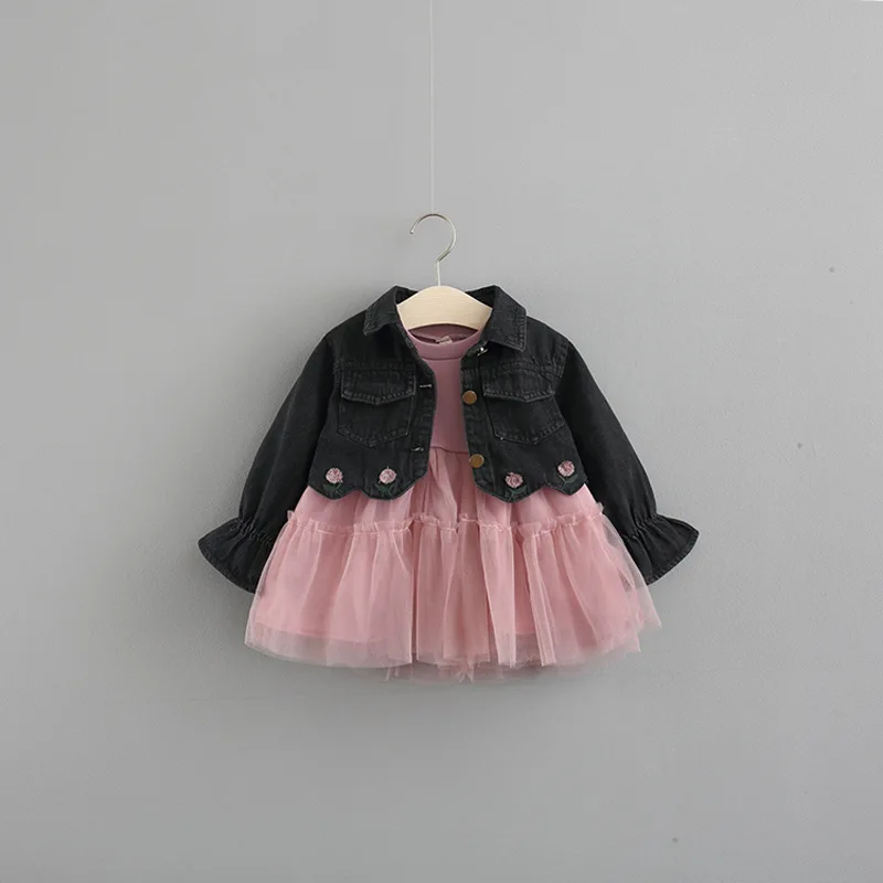 

2018 New Direct Selling Mesh Vestido Infantil Baby Dress Girls Fall Shawl Princess Dress 1 To 3 Years Old Female Baby Girl Veil